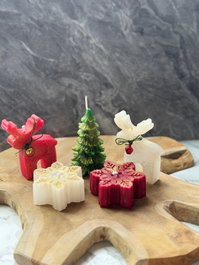 Aberto Design Christmas Candle Set16 Multicolor